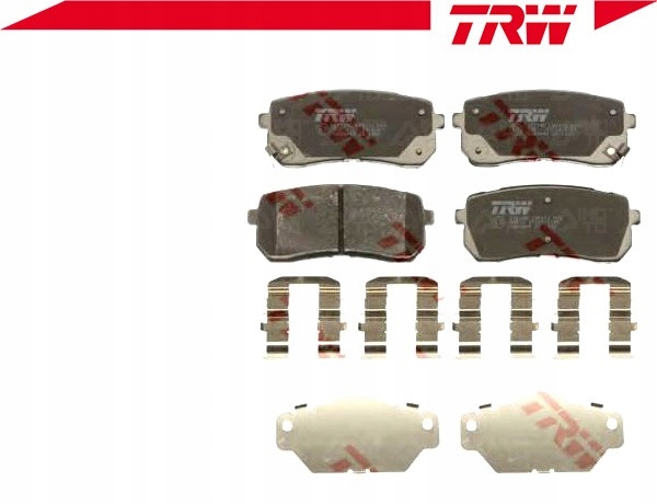 фото №3, Trw тормозные колодки тормозные kia зад carnival 05- з датчики
