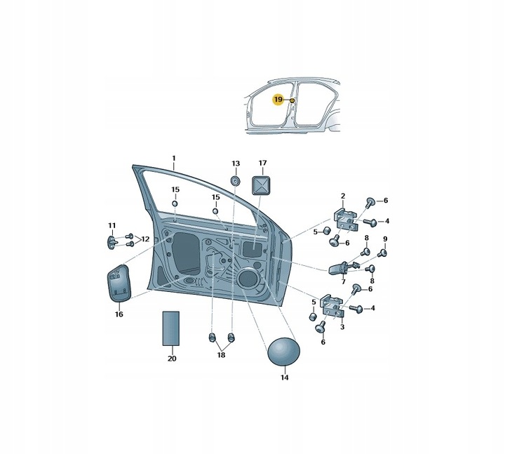 фото №2, Прокладка внутрішня двері ліва оригінальний номер 5e0867365j