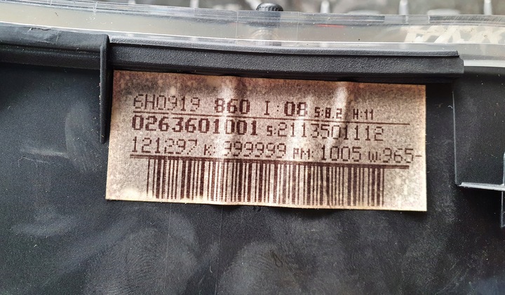 фото №3, Спідометр  дисплей seat arosa 1.0 0263601001