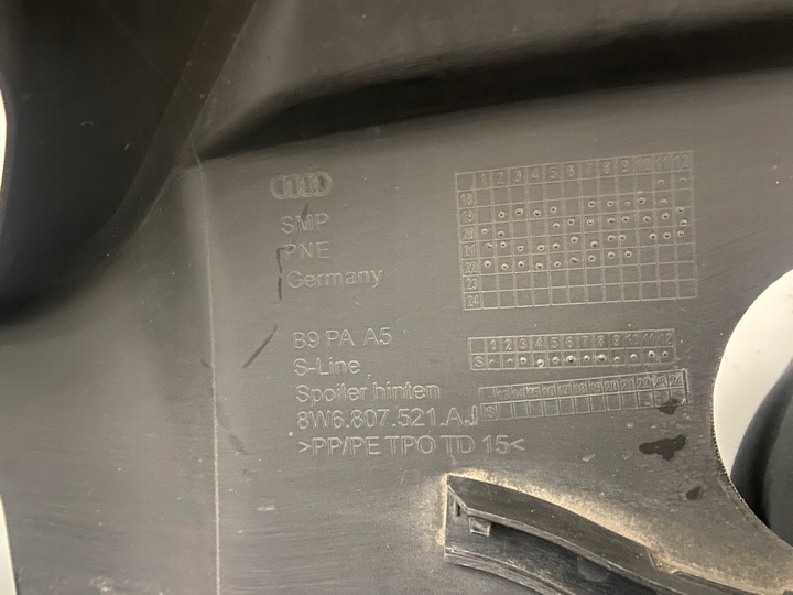 фото №9, Audi a5 8w6 накладка бампера зад спойлер диффузор 19-