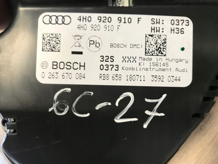 фото №5, Панель приборов audi a8 d4 tdi 4h0920910f uk