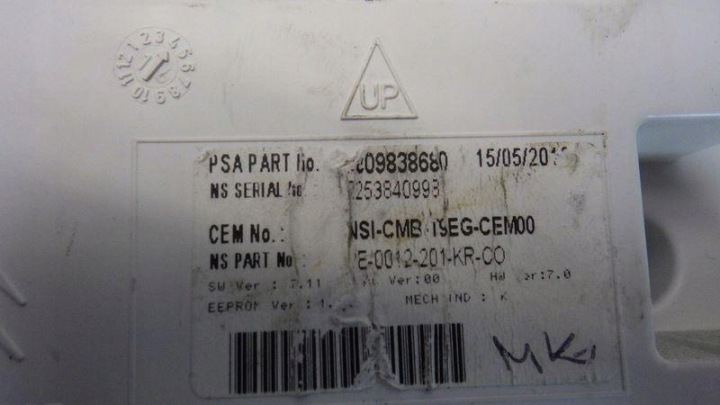 фото №11, Панель приборов peugeot 308 ii t9 9809838680