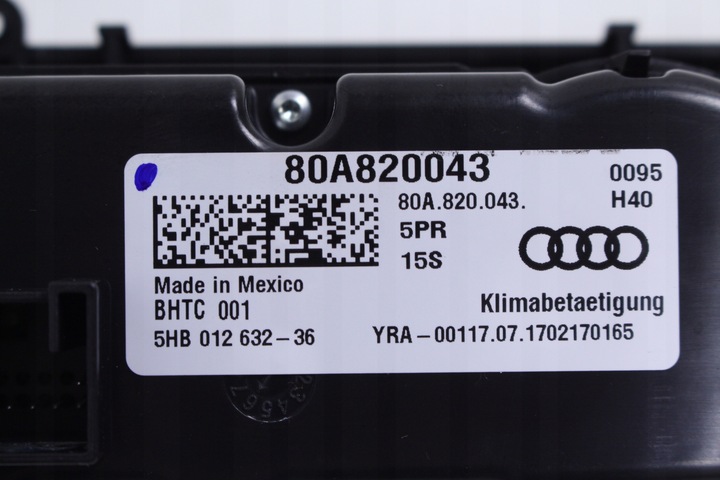 фото №7, Панель кондиционера audi q5 ii 80a s-line 17r.