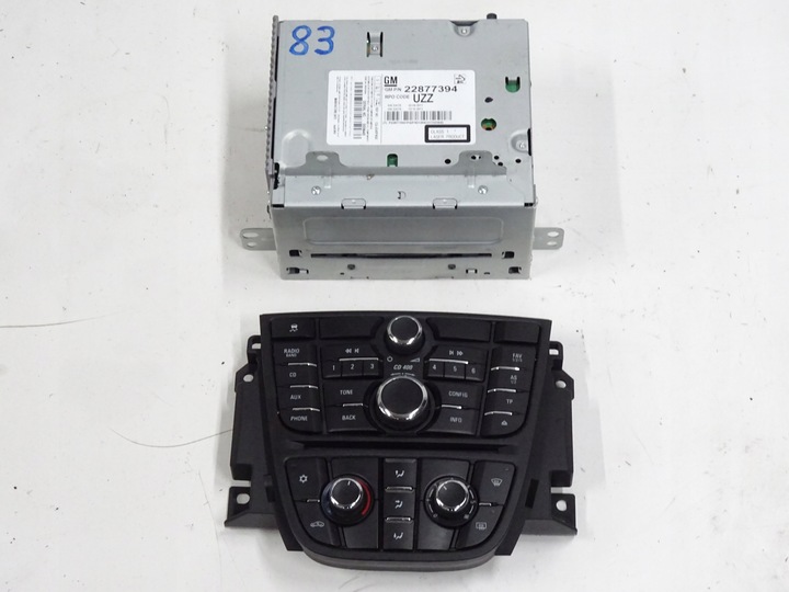 фото №1, Opel astra j радіо радіопрогравач панель