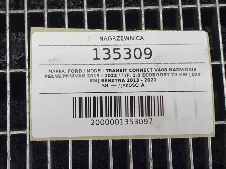 фото №8, Отопитель подача воздуха комплектная ford transit connect mk2 eu dv61-19b555-cg