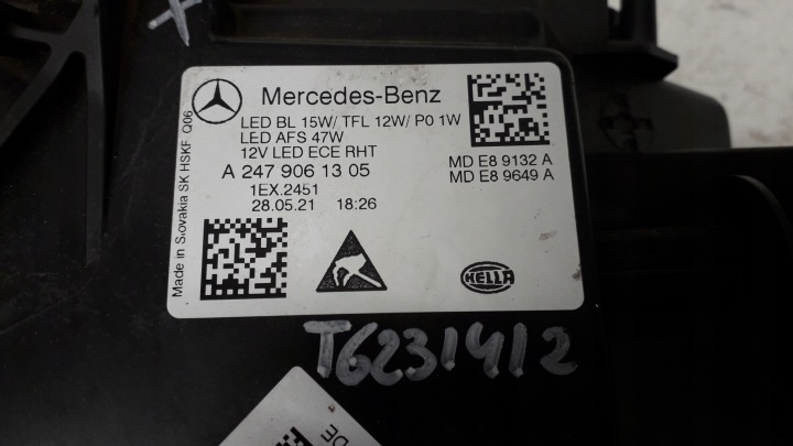 фото №11, Mercedes b w247 18- фара левая перед a2479061305