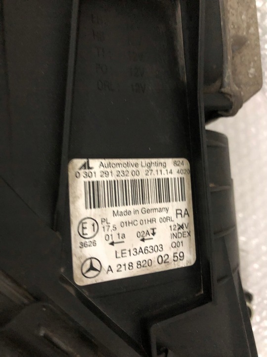 фото №8, Mercedes cls w218 лампа повний led high ліва + права kpl європа