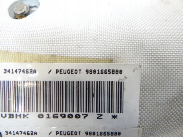 фото №11, Peugeot 5008 i правая шторка воздушная air bag 9801665880