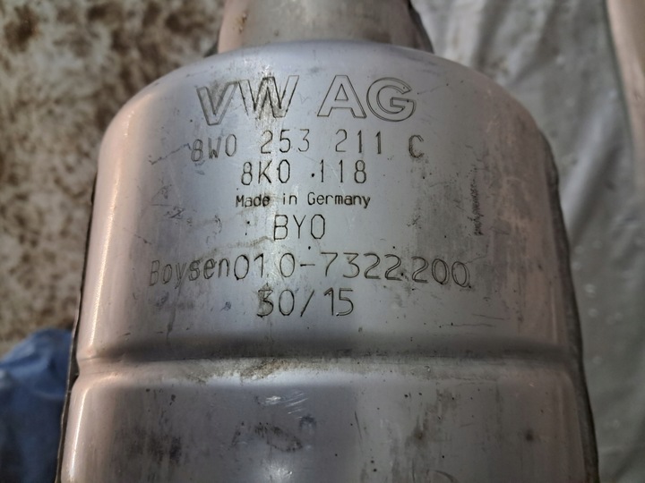 фото №9, Труба випускна глушник audi s4 s5 8w 3.0 tfsi 8w0253211c