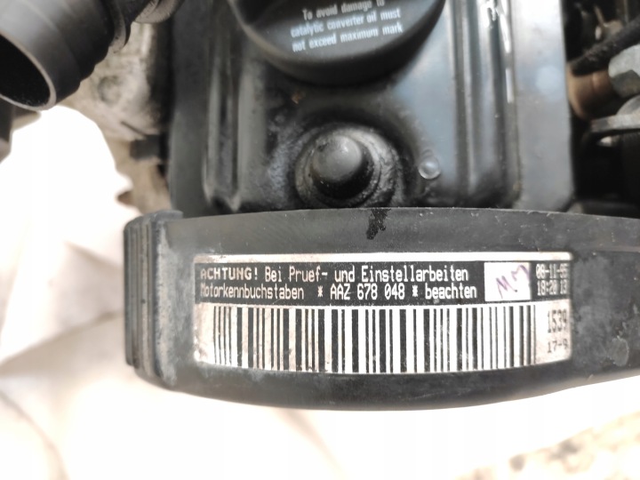 фото №9, Двигун стійка aaz насос bosch turbo vw golf iii passat b3 b4 1.9 td