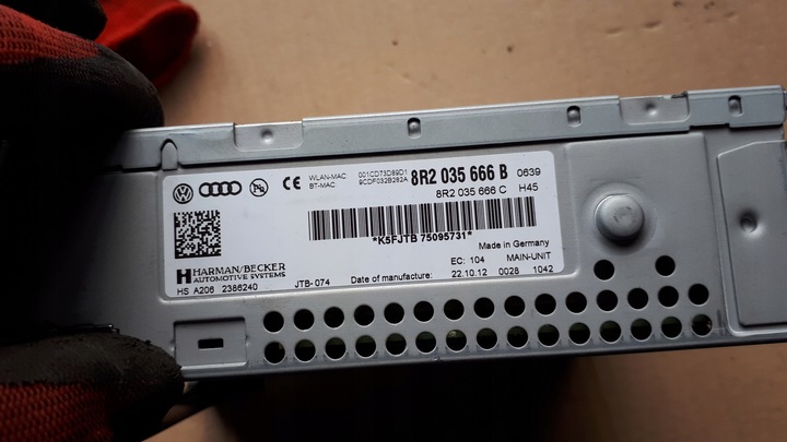 фото №10, A5 8t рестайлінг зчитувач навігації mmi 8r2035666b a4 b8 версія англійська