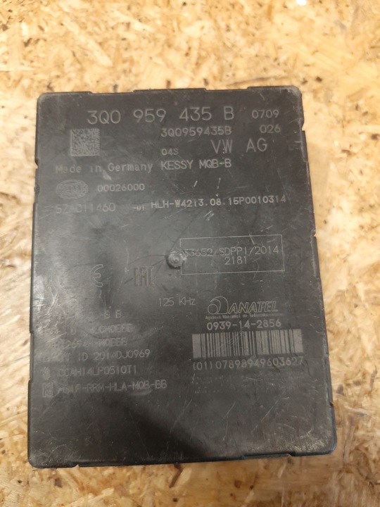 фото №1, Vw passat b8 блок управления модуль kessy 3q0959435b