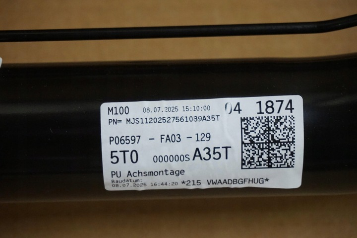 фото №9, Новая балка ось задняя поворотный кулак vw touran ii 5ta 25r 5t0000000a35t 5qa505315b