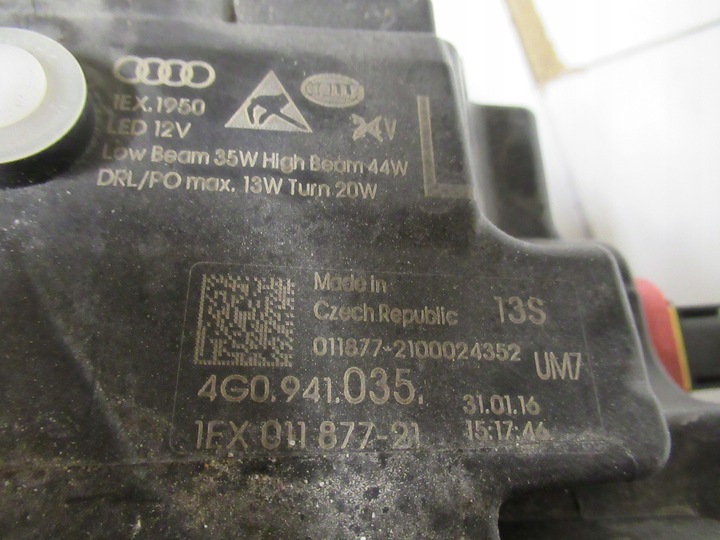 фото №15, Audi a6 c7 4g 15- рестайлінг повний led matrix лампа перед ліва 4g0941035