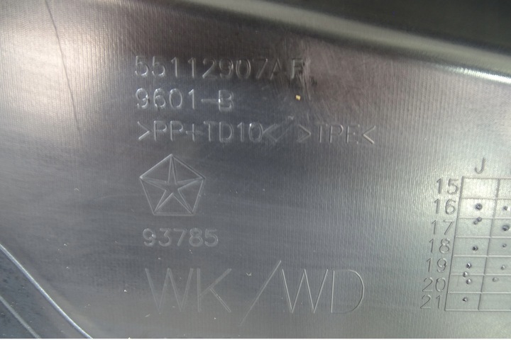 фото №8, Dodge durango 2018 jeep wk2 панель під лобовим склом відбивач води 55112907af