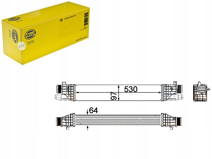 фото №1, Hella інтеркулер радіаторів повітря doładowujące