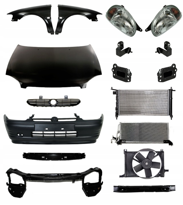 фото №1, Opel combo b рестайлінг 97-00 бампер капот крило