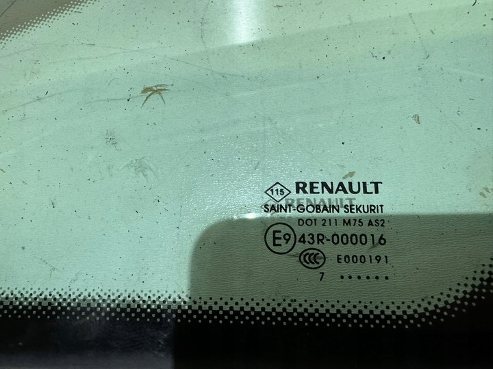 фото №2, Renault scenic iv стекло передняя левая кузовная 2017