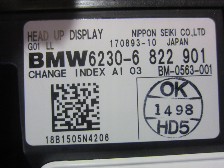 фото №9, Bmw x3 g01 m f97 head up дисплей rzutnik przezierny 62308784905 8784905