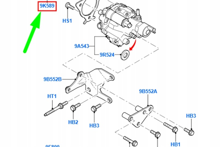 фото №6, Ford transit connect mk1 насос паливна рейка  пального hub assy нова оригінальна 1
