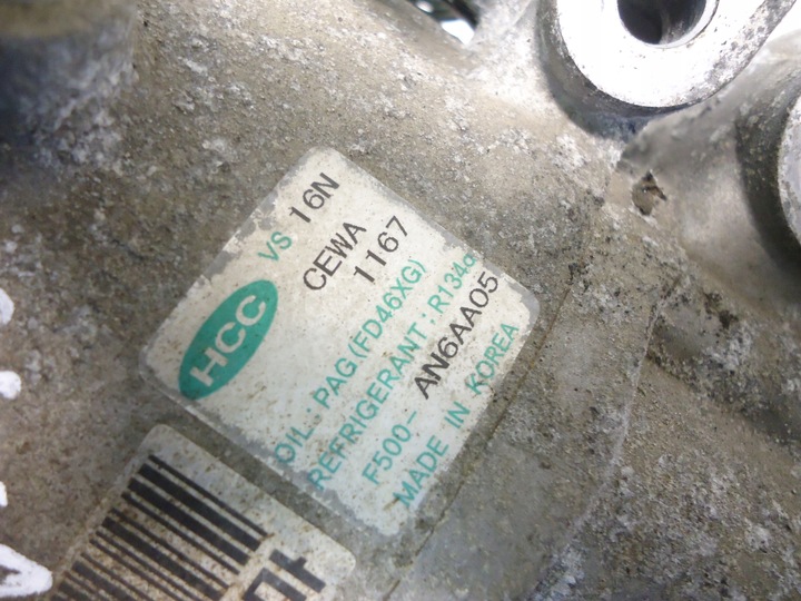 фото №5, Kia ceed hyundai i20 i30 1.4 16v g4fa компрессор кондиционера f500-an6aa05