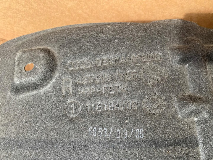 фото №9, Audi a6 c7 4g подкрылок зад правые оригинал 4g0810172b 28k