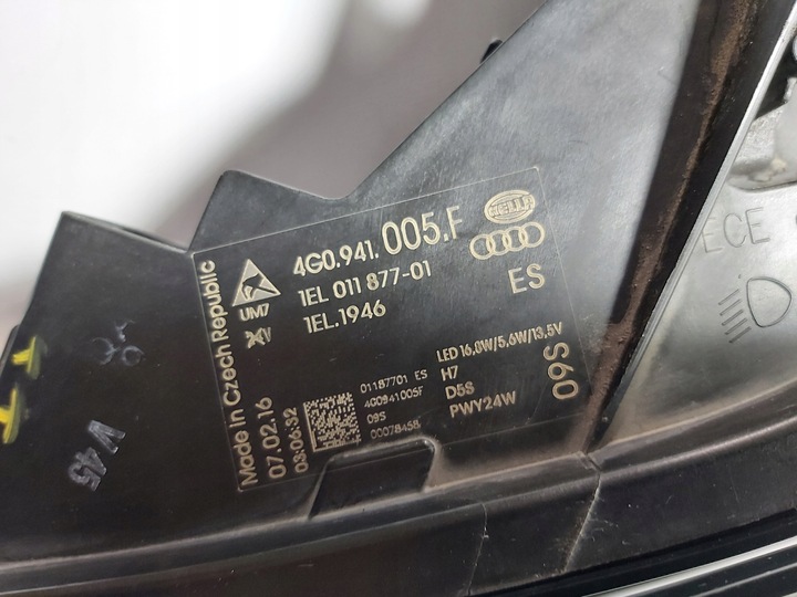 фото №15, Audi a6 c7 рестайлінг 15-18 лампа ліва ксенон 4g0941005f lubań