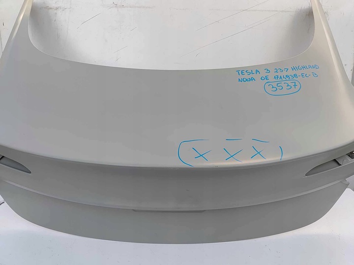 фото №5, Tesla модель 3 highland 23- кришка кришка багажника нова оригінальний номер 3537