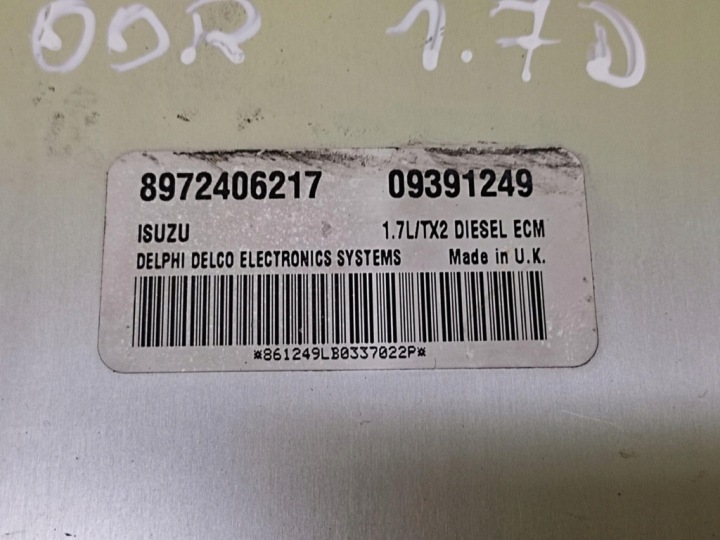 фото №5, Opel astra g 1.7 dti блок управления двигателем (ecu) 8972406217