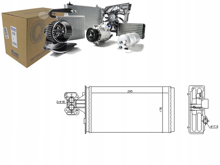 фото №12, Отопитель 175x295x42mm iveco eurocargo i-iii 8040.25b.4200-f4ae3681e