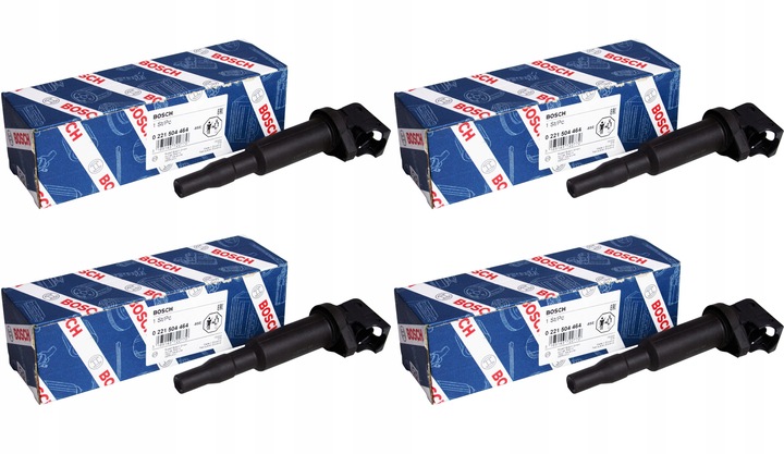 фото №1, 4x новая катушка зажигания bosch 0221504464 bmw 3 e90 e46 e60