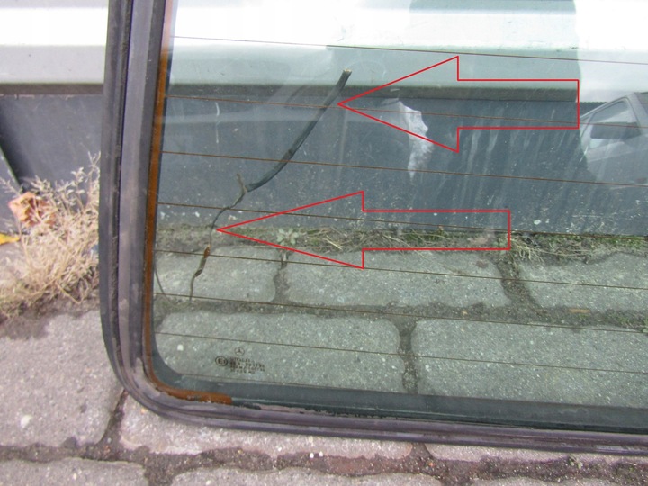 фото №8, 8 mercedes w124 универсал стекло задняя крышки багажника + прокладка