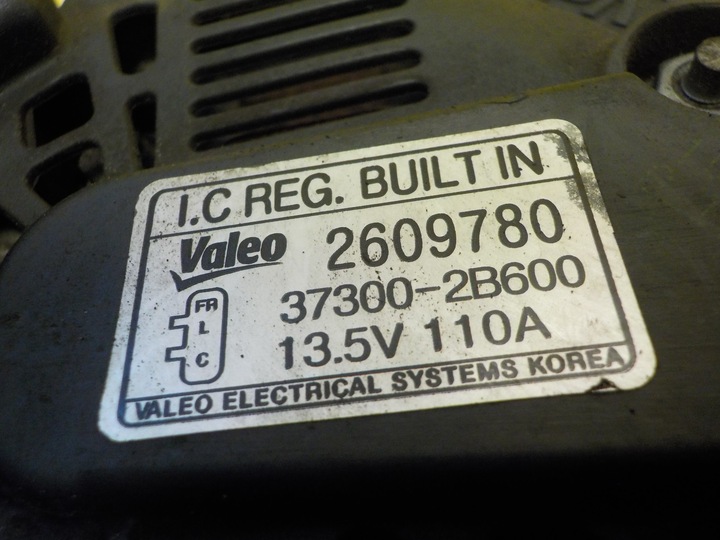 фото №5, Sportage iii i30 ix35 1.6 gdi 12r 135km g4fd генератор 37300-2b600 2609780