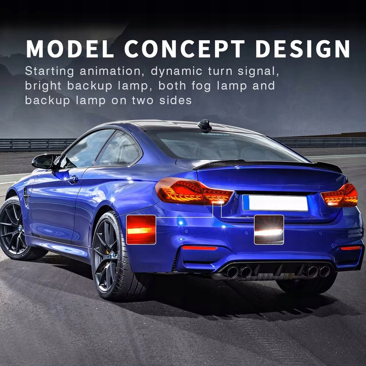 фото №12, Повний модуль задніх світла led автомобіля для  bmw 4 m4 f32 f33 f36 f82 f83 2013-2020