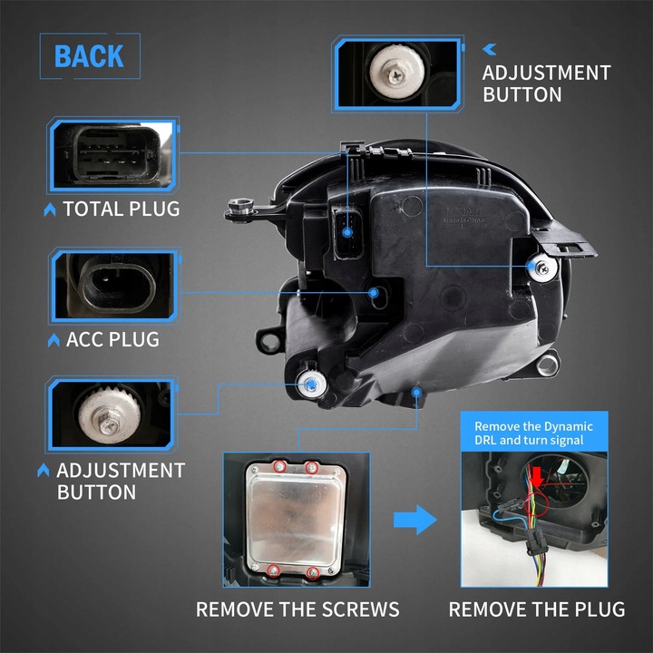 фото №15, Фары лампы kpl vland полный led neon dts тюнинг mini cooper r55 r56 57