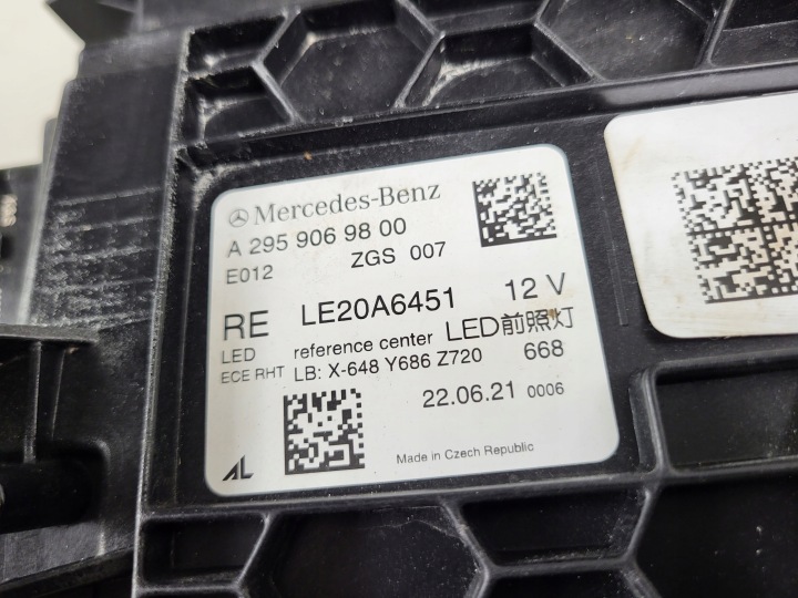 фото №15, Mercedes eqe w295 фара права повний led performance a2959069800 нова org