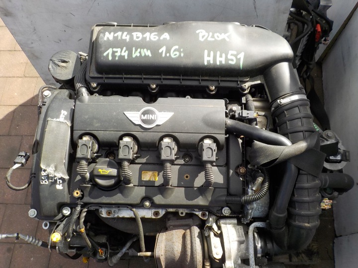 фото №10, Mini cooper r56 08r 1.6 thp 174km blok низ двигуна комплектний n14b16a