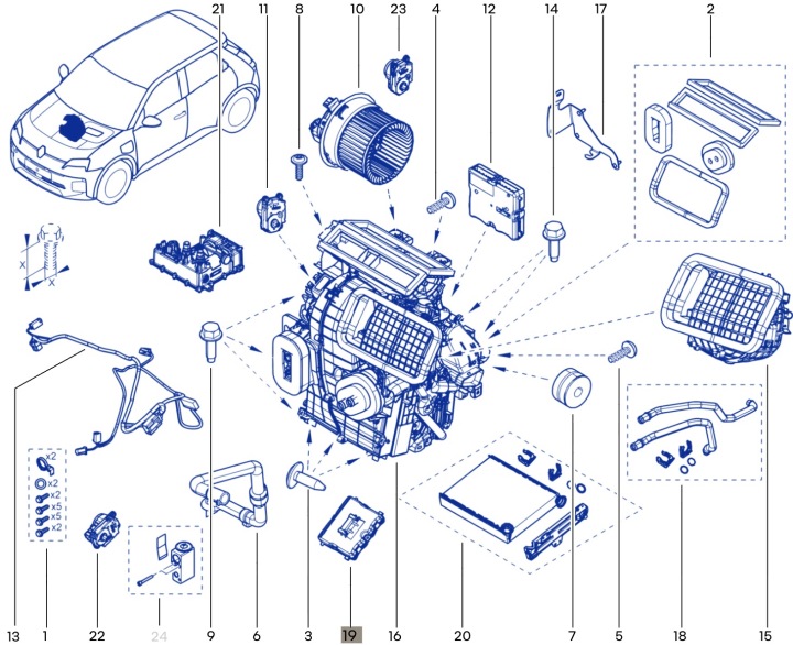 фото №11, Модуль блок управления  renault 5 v 4 iv ev e-tech 285259091r