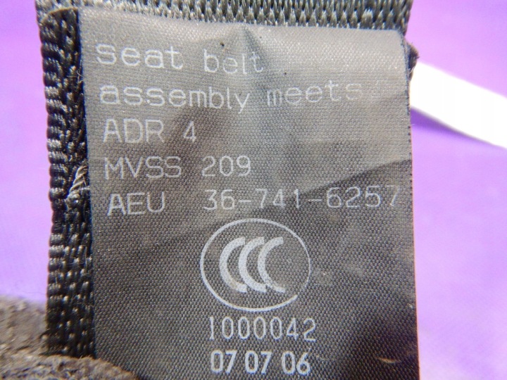 фото №5, Opel astra h iii 04-07 pas безопасности правое перед 602143100c