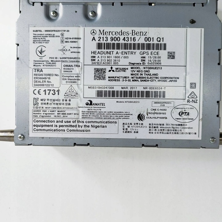 фото №9, Магнітола з магнітола mercedes-benz e w213 a2139011800 22344799 2.0l 120kw