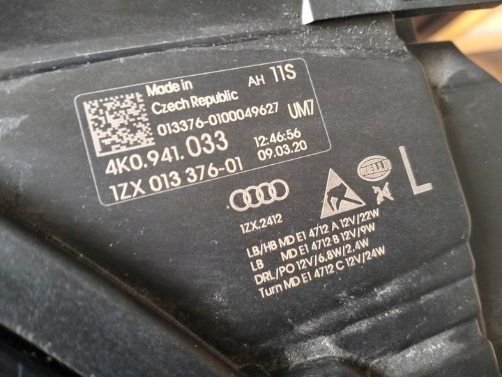 фото №6, Лампа левая перед audi a6 c7 led полный фара 4k0941033 matrix