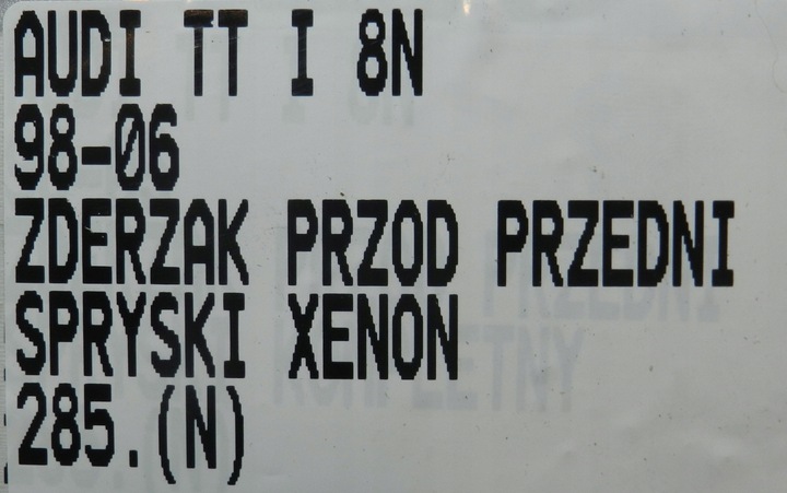 фото №14, 285.audi tt i 8n 98-06 бампер перед переднє омивачі ксенон
