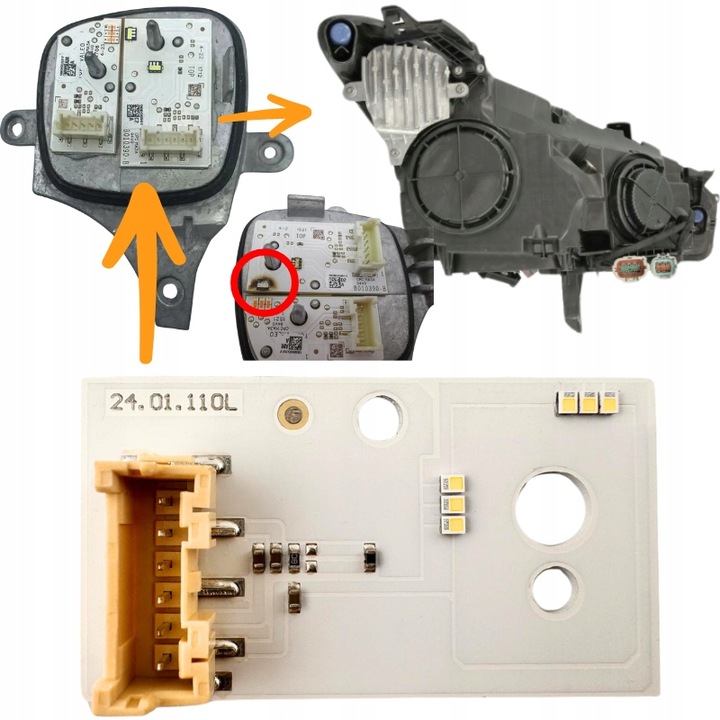 фото №2, Модуль лампи led infiniti q30, qx30 лівий- lp 24.01.110l