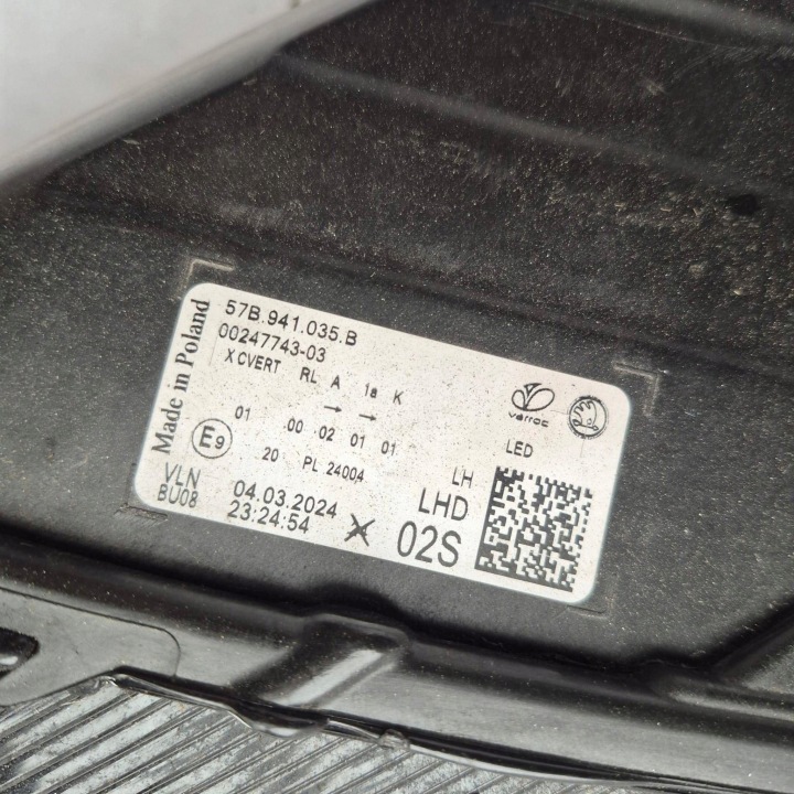 фото №9, Skoda karoq рестайлинг 21- фара левая перед передняя полный led 57b941035b