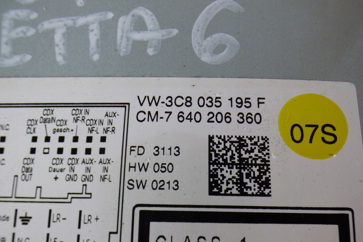 фото №8, Радіо 3c8035195f stbdb volkswagen jetta 6 vi