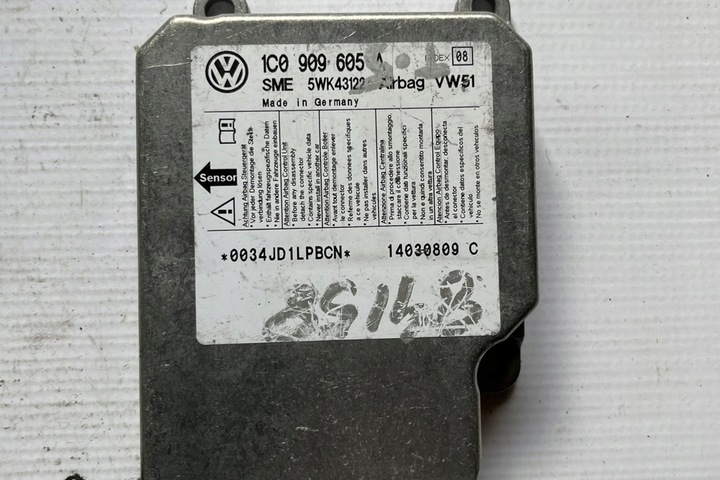 фото №3, Модуль подушка безпеки vw transporter v t5 фургон 1c0909605a 2005