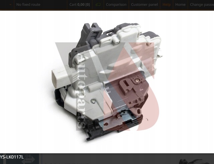 фото №2, Замок дверь центральный. задний l. vw pasat b6