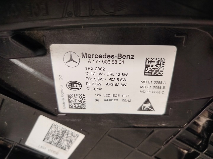 фото №9, Mercedes a-klasa w177 рестайлінг multibeam лампа права ліва