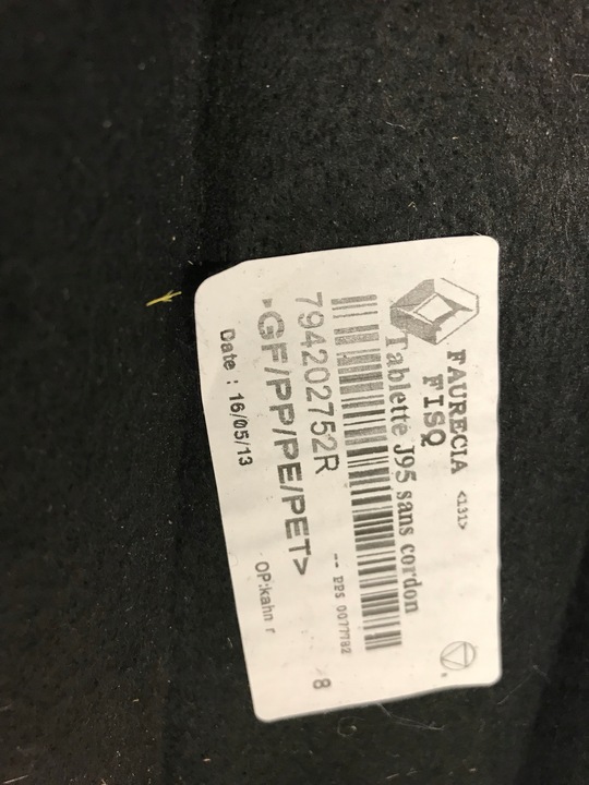 фото №13, Полиця багажника зад задня renault scenic iii 09-16 гарна справна 794202752r