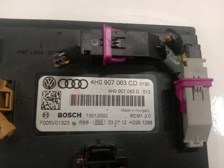 фото №2, Модуль бортовой сетью 4h0907063cd audi a8 d4 09-12